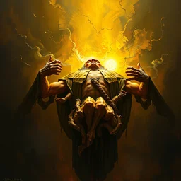 ( ( refined oil ) ) analog painting co - oli - ver - ti - godlessness phalopathy - mescaline dramatic lighting, extremely detailed, sharp focus, cast shadows, vibrant, digital art