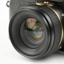 macro photo of a steampunk camera lens, extremely realistic, high quality details