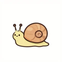 a cute snail!!, logo