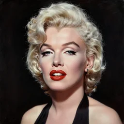 portrait of marilyn monroe, highly detailed painting by gaston bussiere, craig mullins, j. c. leyendecker 8 k