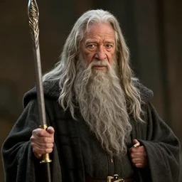 Morgan freeman as Gandalf