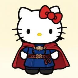 Hello kitty as a Doctor Strange,
