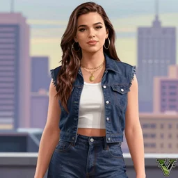 pop singer Halsey in GTA V, 4k