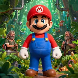 john locke wearing super mario cosplay, plumbing jungle, detailed, centered, digital painting, artstation, concept art, donato giancola, joseph christian leyendecker, wlop, boris vallejo, breathtaking, 8 k resolution, extremely detailed, beautiful, establishing shot, artistic, hyperrealistic, beautiful face, octane render, cinematic lighting, dramatic lighting, masterpiece