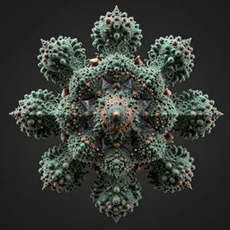 3D Mandelbrot fractal, octane render, unreal engine
