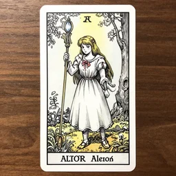 Stoner Alice in wonderland tarot card , pen and ink, intricate line drawings, by Yoshitaka Amano, Ruan Jia, Kentaro Miura, Artgerm, watercolor