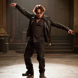 Johnny Depp Drunkenly Dancing