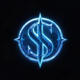 the elder scrolls skyrim game logo, centred, neon, low detailed
