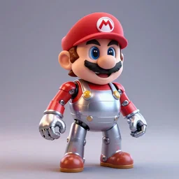 A bot in the game Super Mario 64, vray, 8k, highly detailed, unreal engine