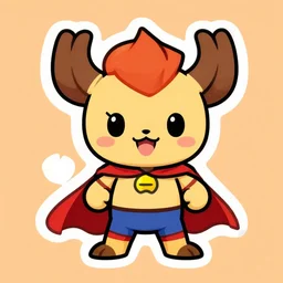 cute miss mascot kangourex kangourex kangaskhan super hero sticker art, cronobreaker, beeple game icon