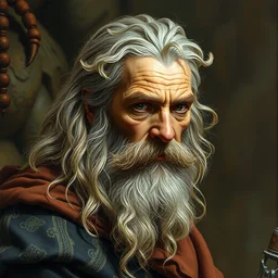 medium shot of a typical character in the style of donato giancola