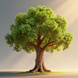 detailed, concept art, low angle, high detail, warm lighting, volumetric, godrays, vivid, beautiful, A tree in the shape of the great wave off kanagawa, trending on artstation, by Jordan grimmer, huge scene, grass, art greg rutkowski