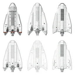 spaceship model sheets