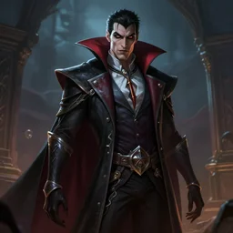 concept art of a vampire man, greg rutkowski, trending on artstation, ambient lighting, league of legends wallpapers, hyperrealistic