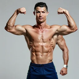 Cristiano Ronaldo as a bodybuilder, 4k hd