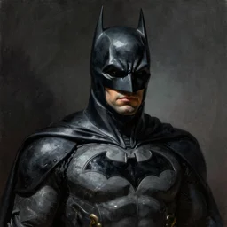 an ultra - realistic portrait painting of batman in the style of frank frazetta. 4 k. ultra - realistic. highly detailed. dark fantasy. creepy lighting.