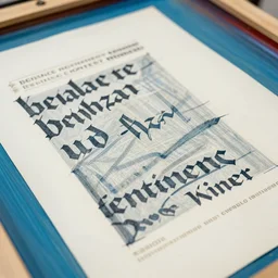 a close up of a piece of paper with writing on it, a silk screen by kamal ud - din behzad, behance contest winner, international typographic style, academic art, high detail