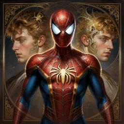 symmetry!! portrait of cyborg spiderman, glowing lights!! intricate, elegant, highly detailed, digital painting, artstation, concept art, smooth, sharp focus, illustration, art by artgerm and greg rutkowski and alphonse mucha
