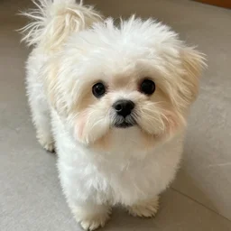 a fluffy little dog