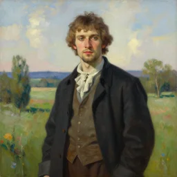 a portrait of a character in a scenic environment by chepelnikov art