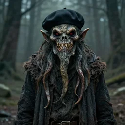 professional photo of guerilla cthulhu - man in beret