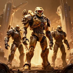 warm coloured, highly detailed cinematic scifi render of 3 d sculpt of spikey skulls gears of war jabbas palace cybertron'tyrell headquarters'military chris foss, john harris, subway tunnel hoover dam'aircraft carrier tower'beeple, halo, star wars, ilm, star citizen, halo, mass effect, high tech industrial, artstation unreal, 4 k, 8 k, hd