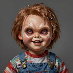 screaming chucky doll mf doom reptile eyes, metal led skin. intricate, elegant, highly detailed, centered, digital painting, artstation, concept art, smooth, sharp focus, illustration, artgerm, tomasz alen kopera, peter mohrbacher, donato giancola, joseph christian leyendecker, wlop, frank frazetta