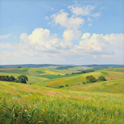 summer landscape by jean - baptiste monge, masterpiece, colorful, anti - aliasing