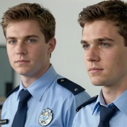 close-up of Ethan Klein and Hila Klein as detectives in a movie directed by Christopher Nolan, movie still frame, promotional image, imax 70 mm footage