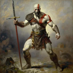 kratos, painting by j. c. leyendecker