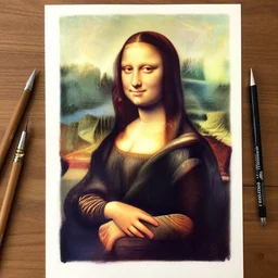 the mona lisa drawn by Shadbase