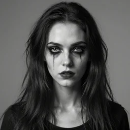 eerie, black and white, realistic, highly detailed, trending on artstation