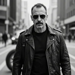 better call saul as ghost rider, black and white, realistic
