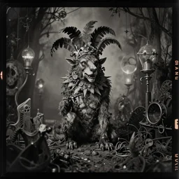 kodak portra 4 0 0, wetplate, photo of a surreal artsy dream scene, horror, animal, carneval, grotesque