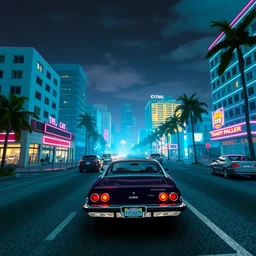 gta vice city with realistic graphics, graphic modes gta v, ray tracing, path tracing, 8 k, detailed, digital art