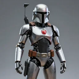 a cyborg apple bounty hunter
