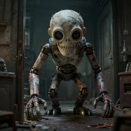 an animatronic lurking in the backrooms