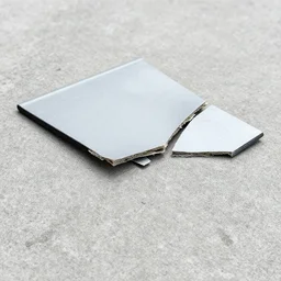 close-up broken cover on the concrete