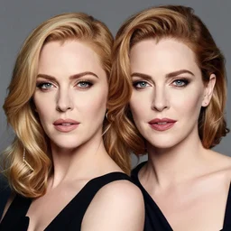 portrait of christina hendricks and amber heard hybrid by mario testino, headshot, detailed, award winning, sony a 7 r