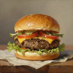 Burger, painting by Ivan Aivazovski