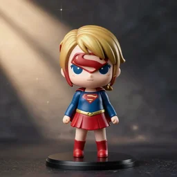 supergirl, nendoroid, rendered,