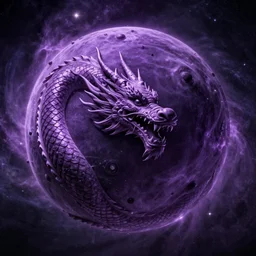 a photo of 8k ultra realistic sphere spaceship made of dragon scales in a nebula, purple and blue neon, cinematic lighting, trending on artstation, 4k, hyperrealistic, focused, extreme details, unreal engine 5, cinematic, masterpiece