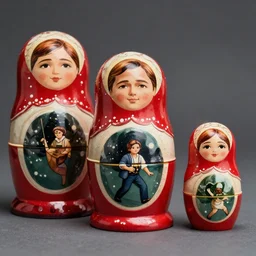 a brad pitt matryoshka