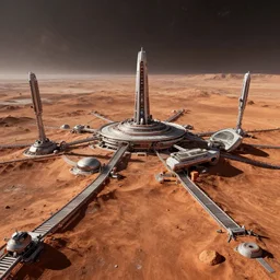 mars colony, concept art