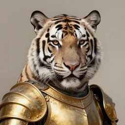 a aesthetic award winning commission portrait of an albino tiger wearing golden victorian armour,digital art,art by greg rutkowski,character design by charles bowater,ross tran,photorealistic,detailed face,high quality,deviantart,artstation,characzer concept