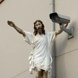 jesus christ caught on cctv security camera footage
