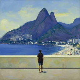 rio de janeiro painted by edward hopper, character alone