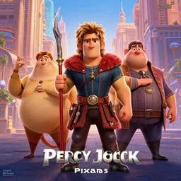 percy jackson pixar character poster