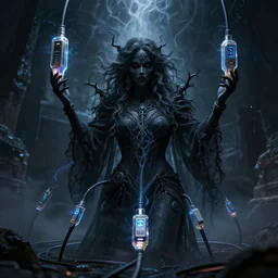 dark deeds of mystical ethernet cable cult evocation of data flow typhoon