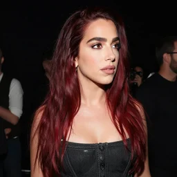 dramatic lighting dua lipa backstage